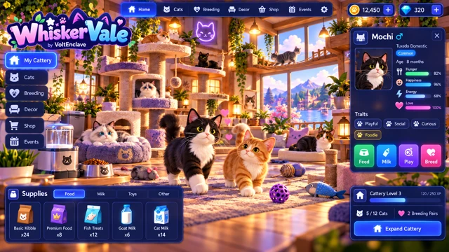 WhiskerVale private cattery concept